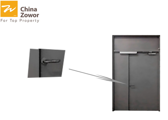 Powder Coating Unequal Leaf Gal. Steel Fire Rated Exterior Doors/90 minute Insulated Fire Door